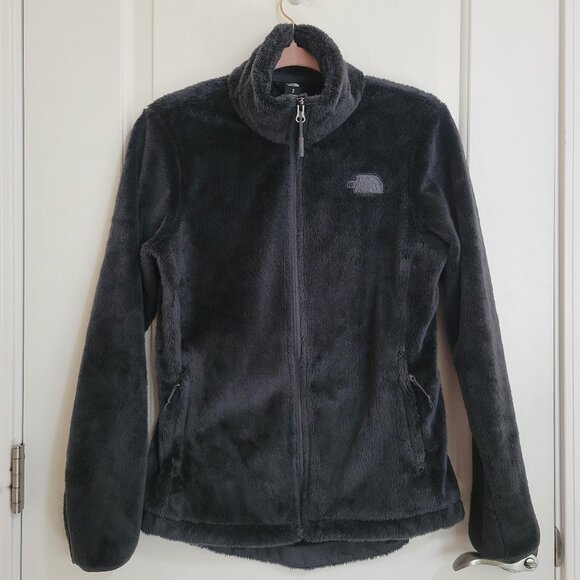 The North Face Osito Full Zip Soft Fleece Jacket Charcoal TNF Black S - Picture 1 of 16
